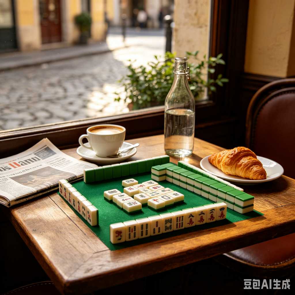 compact mahjong set with case